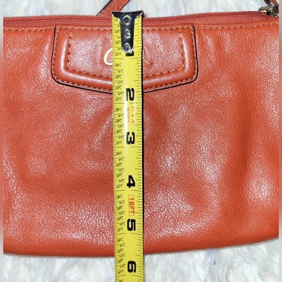 Coach Ashley Orange Leather Wristlet - Picture 10 of 10
